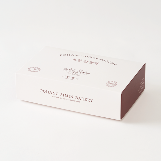 70년 전통 시민제과 찹쌀떡 12구, 95g, 12개