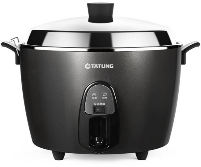 TATUNG 大同15人份不鏽鋼保溫按鍵電鍋-晶鑽灰 TAC-15T-NIG