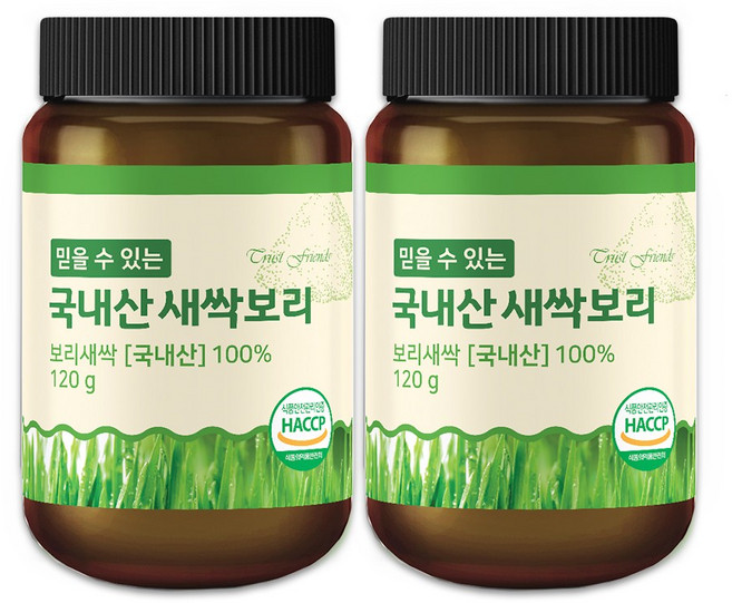 믿을 수 있는 국내산 새싹보리, 4개, 120g