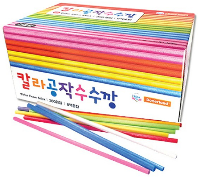 도너랜드 대용량 수수깡 만들기 재료, 1개, 혼합