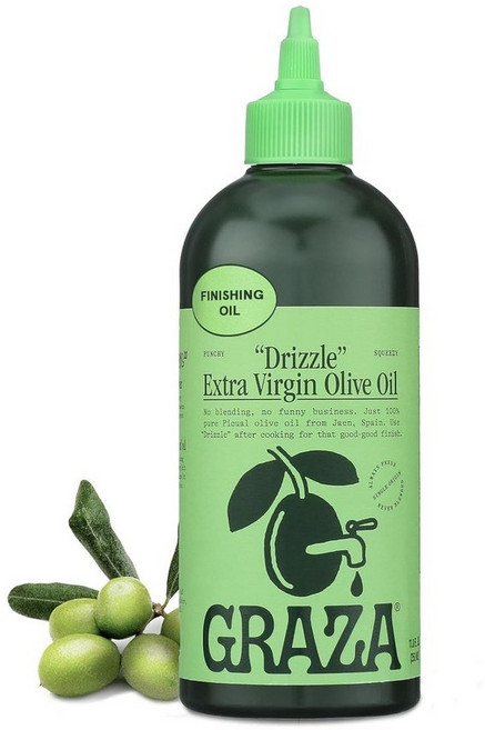 Graza Drizzle Extra Virgin Olive Oil 그라자 드리즐 엑스트라 버진 올리브 오일, 2개, 350ml