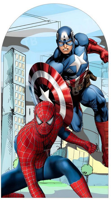 어벤저 캡틴 아메리카 배경 생일 파티 헐크 아이언 맨 장식 사진 벽 샤워 소품, 1개, 1. 02 / C. 4.6x7.2ft(140x22...