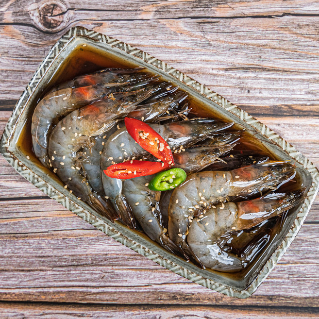 [얼마나맛있게] 냉동 젓갈반찬 짭잘 쫀득한 깐간장새우장, 1개, 1kg