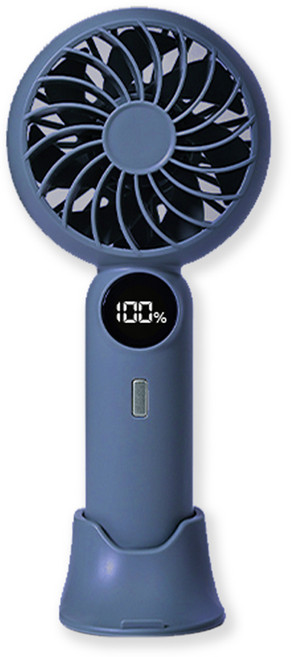 VIPFAN V04 휴대용 LED 선풍기 BLDC 모터, 네이비