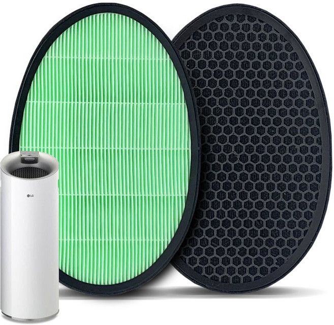 LG 엘지 공기청정기 퓨리케어 110 호환 필터 세트 AS110WAW WDW WEW, 1개, 헤파+탈취 세트