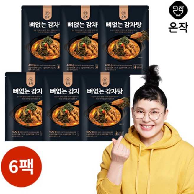 온작 이영자 뼈없는 감자탕, 400g, 6개