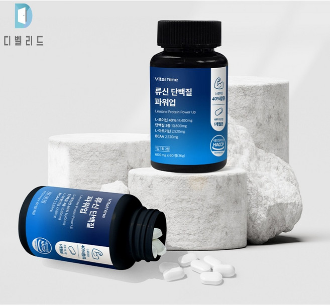 디벨리드 류신 유청 누신 단백질 파워업 캡슐 아미노산, 6개, 360정