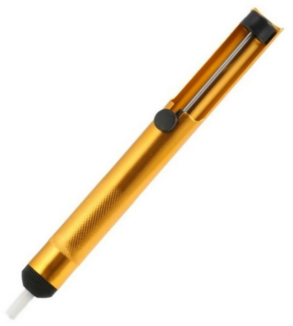 전자 회로용 납 흡입기 디솔더링 펌프 - 수동형 황동 알루미늄 본체 납제거기, 1개, 단일모델