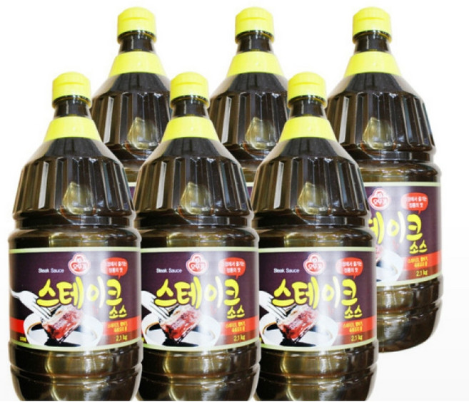 오뚜기 스테이크 소스 2.1kg 6개, 4박스