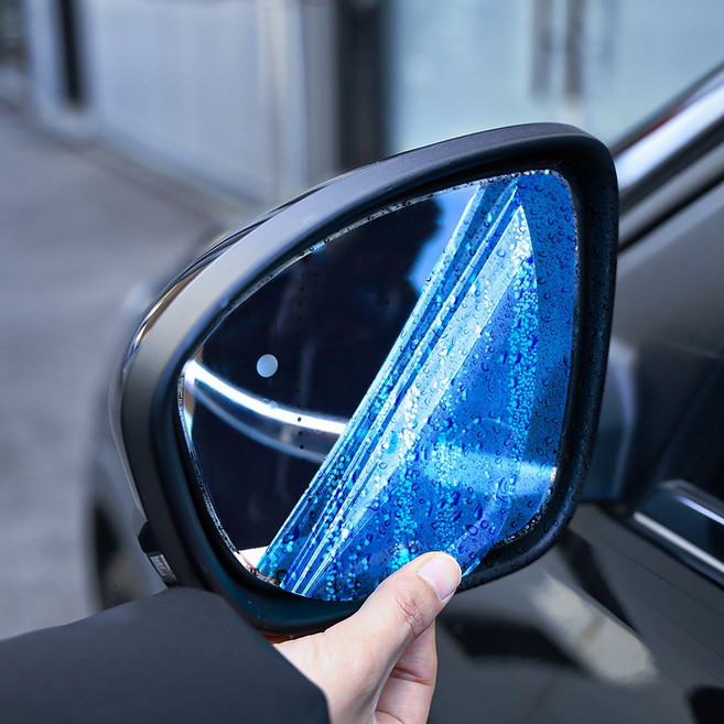 [오카] 더뉴 셀토스 호환 용품 사이드미러 발수 친수 방수 필름 안티포그 김서림방지 빗물 차량용 비오는날, 1세트