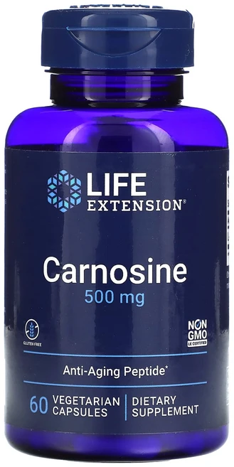 Life Extension 카르노신 500mg 60 베지 캡스, 1개 - 쿠팡