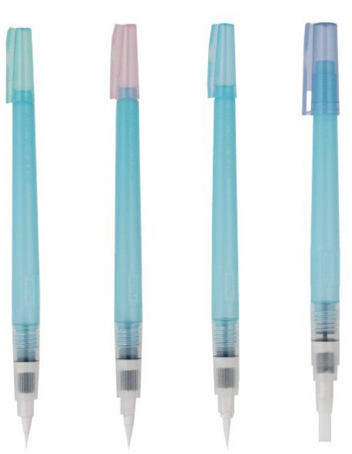 쿠레타게 지그 워터브러쉬 물붓 5종, 1개, 평6mm