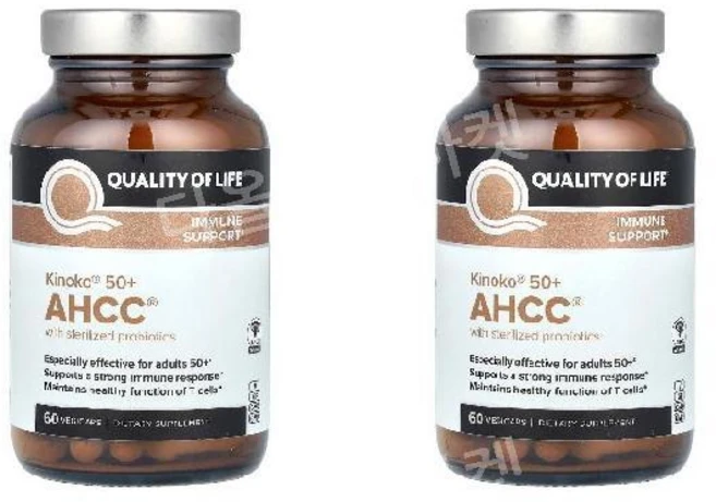 2개 퀄리티오브라이프 버섯보충제 키노코 프로바이오틱 프로바이오틱스 Kinoko 50+ ACCC 60정 - 쿠팡