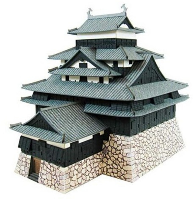 sankei 산케이 미니츄아트 키트 명성 시리즈 1 300 국보 마츠에성 페이퍼 크래프트 MK04-06