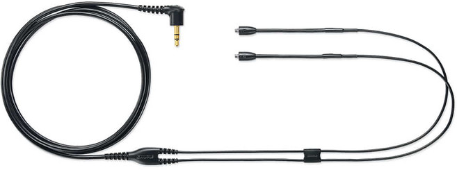슈어 SHURE EAC46BKS 이어폰 분리형 케이블 116cm (블랙), 1개