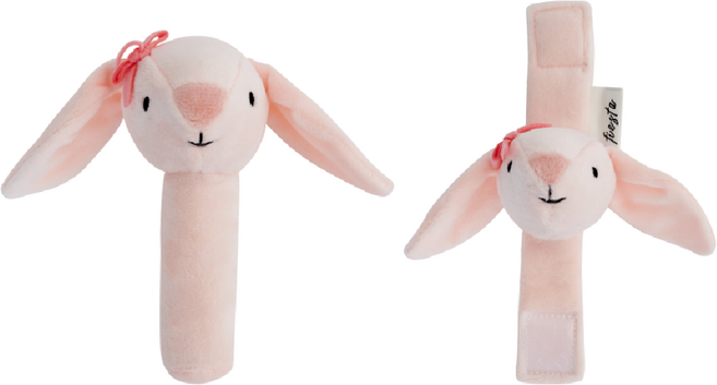 피에스타 삑삑이 손목 딸랑이 토끼 세트, 1세트, 단품