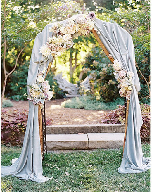 鐵線蓮月季拱形拱門花架爬藤架 攀爬綠植物支架桿 葡萄架戶外庭院 240cm*140cm*38cm 13管, 白色