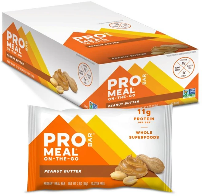 PROBAR 식사대용 바 피넛 버터 비GMO 글루텐 프리 유기농 인증 건강 식물 기반 천연 식품 성분 에너지원 12개입 282844, PROBAR 식사대용 바, 피넛 버터, 비GMO, 글루, 1 - 쿠팡