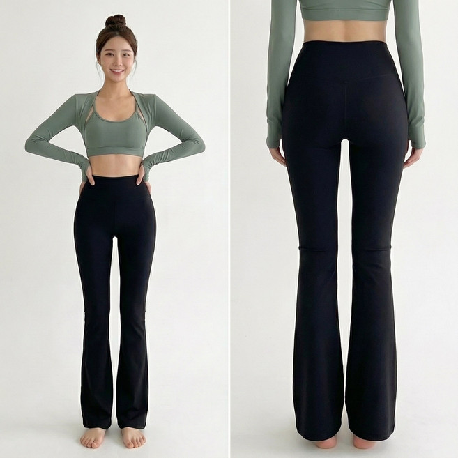 슈나온 군살 쏙 하이웨스트 부츠컷 레깅스