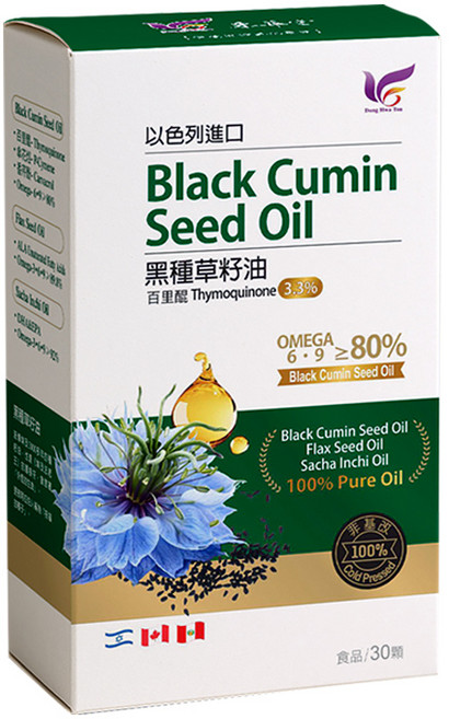 東華堂 黑種草籽油 含百里醌與Omega 6-9, 1個, 30顆