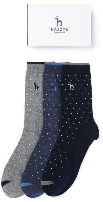 [국내백화점] 헤지스 네이비 도트 양말 세트(HJSS5E002N2) 명품 양말선물