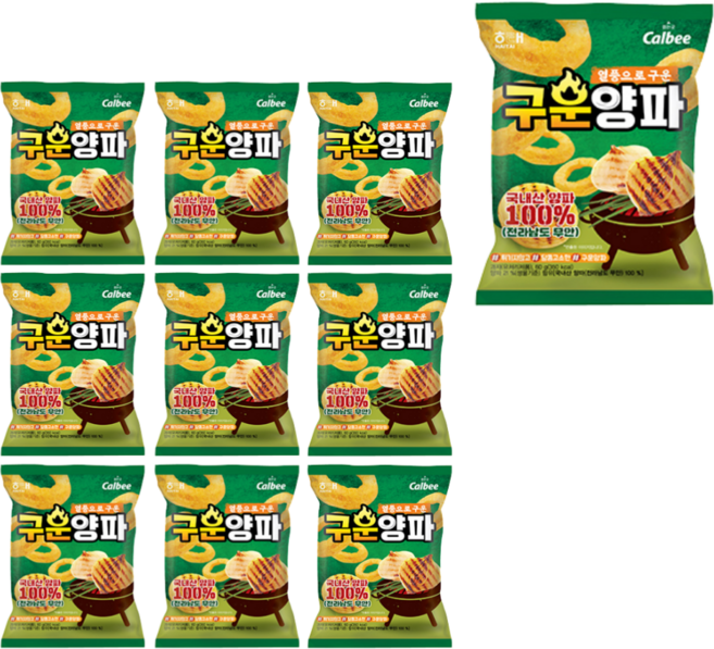 해태 구운양파 60g x 10개 편의점과자