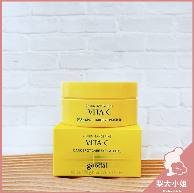 goodal 青橘維他命C 淡斑護理眼膜 α 水凝膠眼膜 60片, 1組, 60入, 新款alpha青橘維他命C美白保濕眼膜