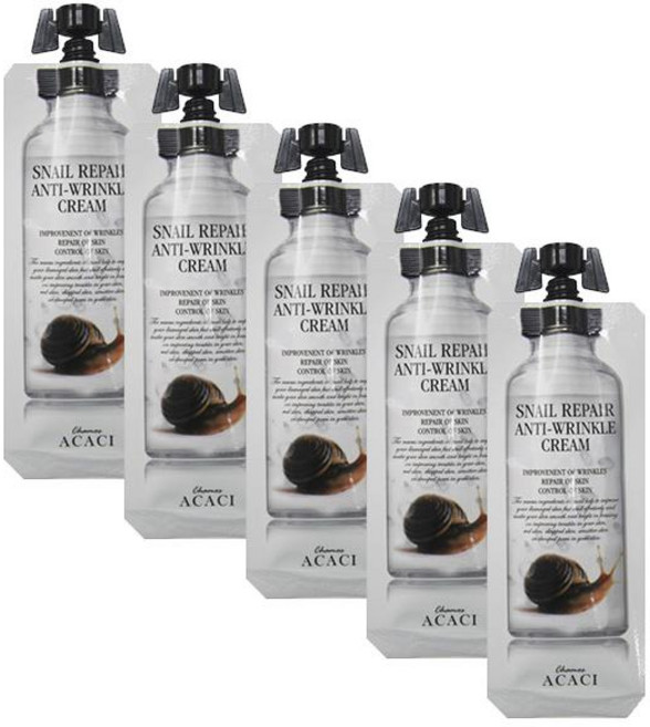 차모스 아가시 스네일 리페어 안티링클 크림 12g 5개