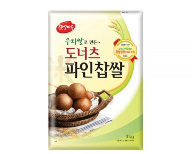 햇쌀마루 도너츠파인찹쌀가루3kg 대두식품, 햇쌀마루 도너츠파인찹쌀가루 대두식품