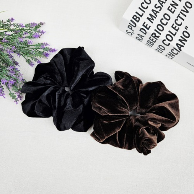 무이토린다 딥벨벳 풍성한 볼륨 왕 곱창머리끈