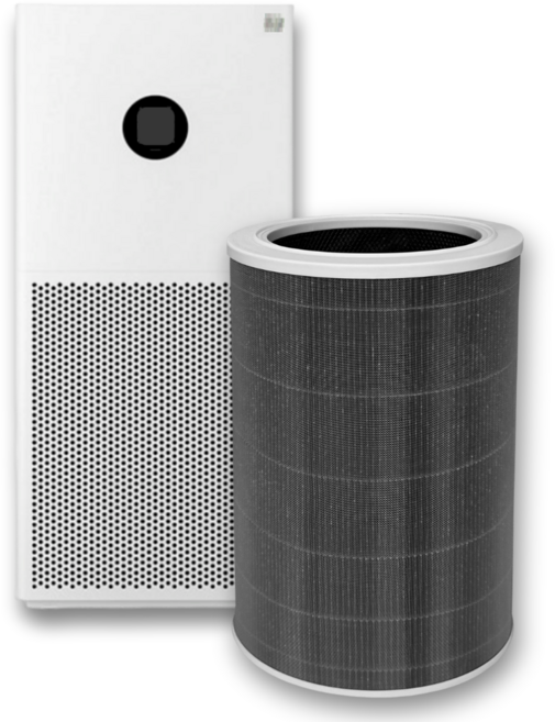 샤오미 공기청정기 필터 미에어 4 lite 라이트 해파+탈취 호환 세트 M17R-FLP, 1개, 그레이