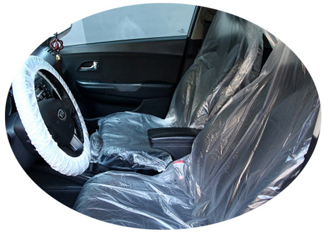 쿠몽 자동차 시트 비닐커버 10매, 먼지방지 비닐커버 대형, 10매,1세트