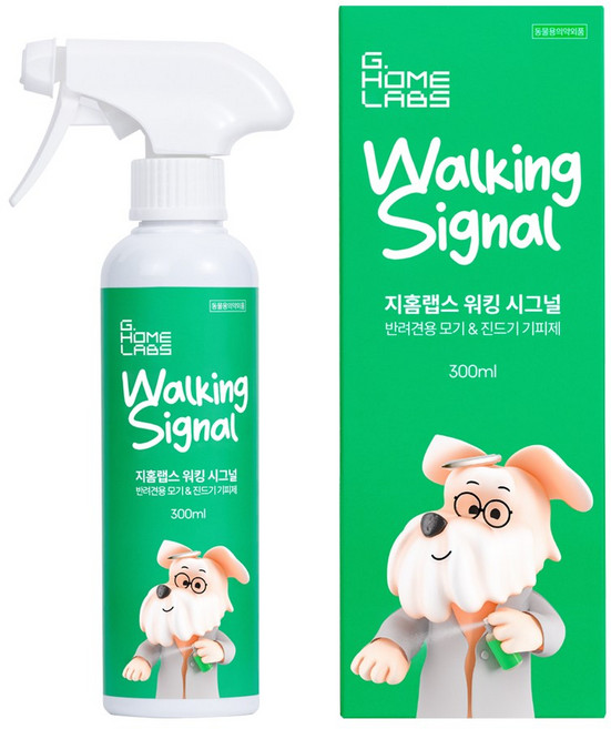 지홈랩스 워킹시그널 강아지 전용 모기 진드기 기피제, 1개, 300ml