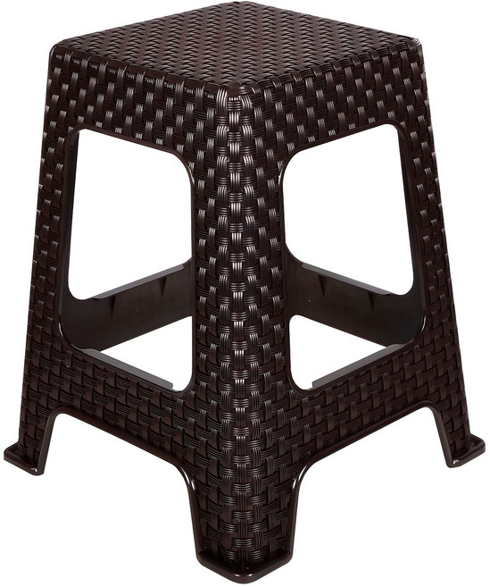 지오리빙 플라스틱 라탄 의자, 라탄의자 사각(브라운), 1개