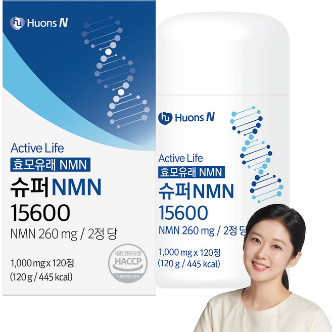 장나라 영양제 고함량 슈퍼 NMN 15600, 120정, 1개