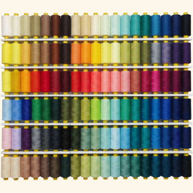 고급 일반재봉사 (60s/3 60수3합) 102가지 1000m 색상선택가능 재봉실 미싱실 실세트, 흰색(화이트), 1개