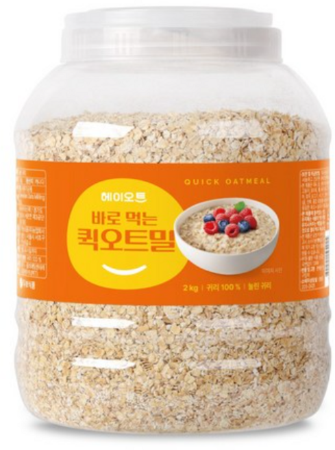 헤이오트 바로 먹는 퀵오트밀 2kg PET(캐나다산), 1개