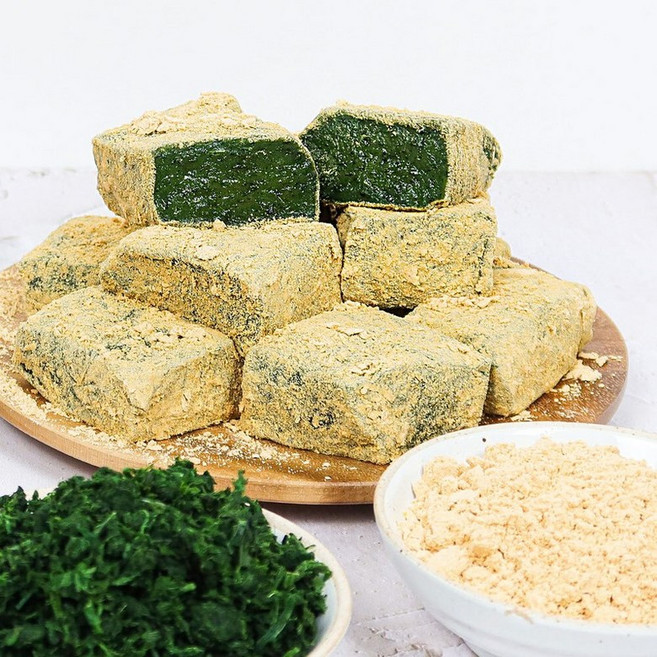 찹쌀 인절미 쑥 쑥떡 호박 모시 콩가루 아침 간식 식사대용 개별포장, 호박 인절미 2kg, 1, 2kg