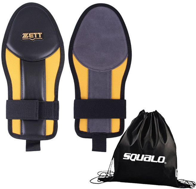 제트 슬라이딩 장갑 엄지 폐쇄형 양손용 BLK-49B, Yellow / Black + SQ 가방, 1개