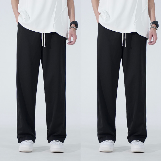 1+1 남자 트레이닝바지 바지 남자 와이드팬츠 베이잉