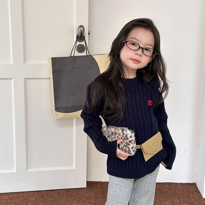 어린이 꽈배기 니트 [5-203]