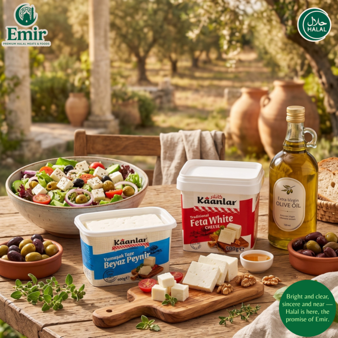 .High Grade Kanlar Turkish Halal Cheese Duo Creamy Feta White Set 카안라르 터키 할랄 치즈 듀오 크리미 화이트 세트, 1개, 900g