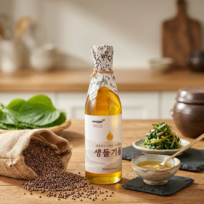 농가식품 생고:집 저온압착 생들기름, 1개, 350ml