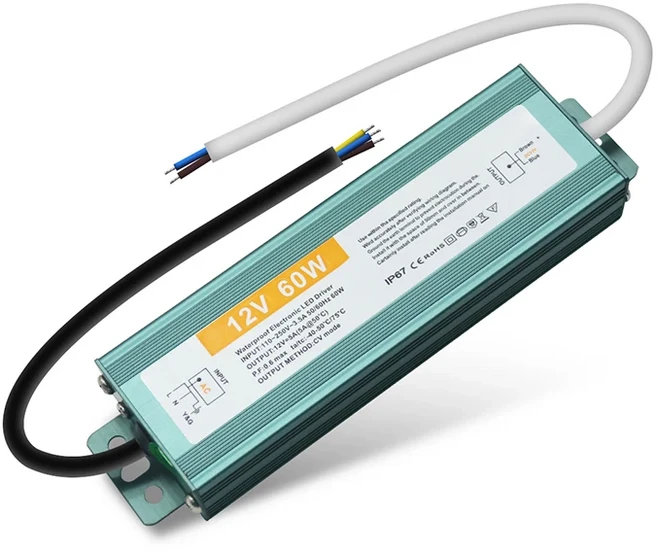 AC/DC LED 전원 공급 장치 방수 스위치 변압기 어댑터 드라이버 110V 220V 12V 60W 100W 500W, 01 CHINA, 03 60W AC110-250V, 01 DC12V