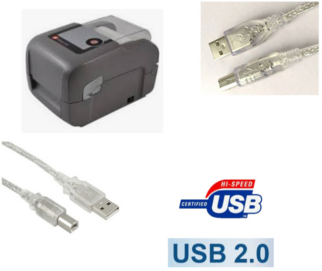 Xprinter XP-DT108B 라벨 바코드 송장프린터 케이블 USB 엑스프린터연결선, 1.8m, 1개