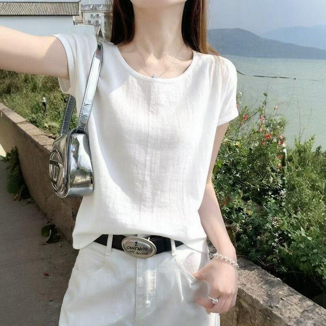 Qurora 棉麻T恤