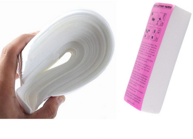 비키니 셀프제모 왁싱 왁스 스트립 페이퍼 부직포패치 제모패치 100P (왁싱액 별매), 1개