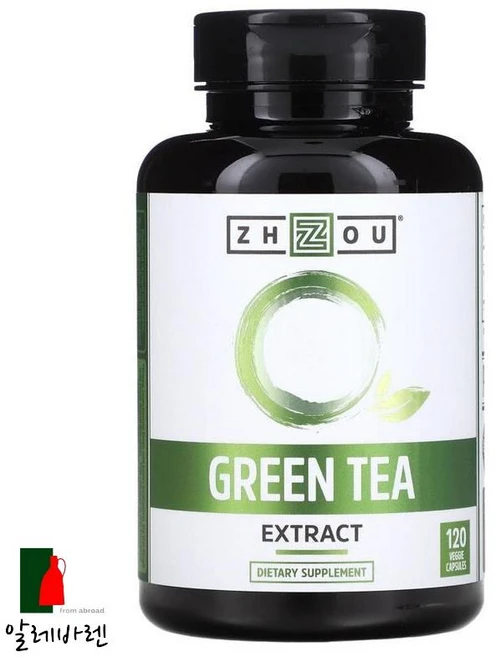 미국 Zhou Nutrition 녹차추출물 EGCG 영양제 120캡슐 (녹차 효능), 120정, 1개 - 쿠팡