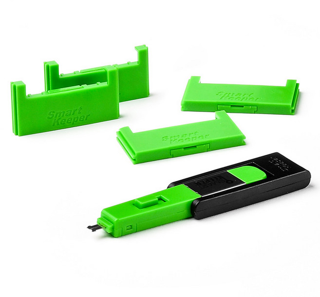 스마트키퍼 CF 포트락 4P + 락키 세트 포트 보안 차단 잠금 장치 시스템 물리보안 CF04PK, CF 포트락 4개 + 미니용 키 1개, 그린(GN), 1개