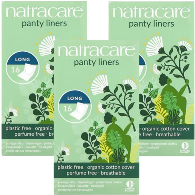 Natracare 유기농 팬티 라이너 롱 16개입 3 SET - 쿠팡